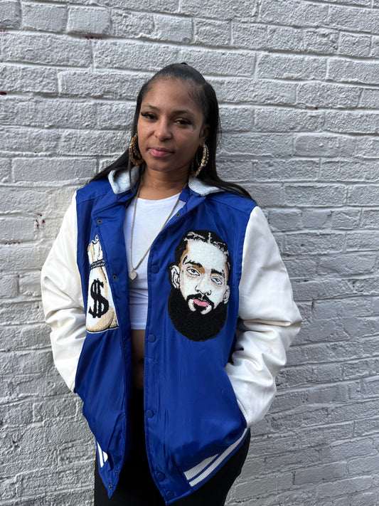 Nipsey Hustle Letterman Jacket